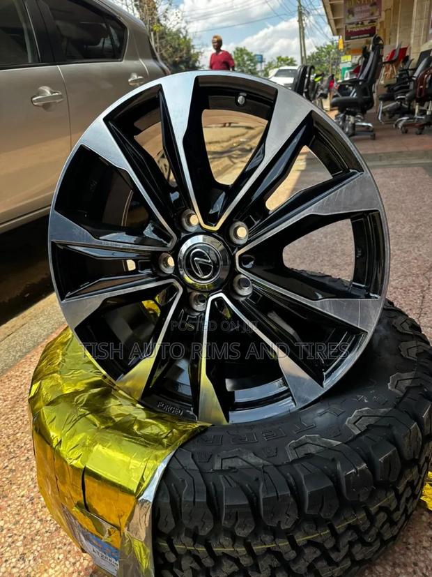 Black Silver Rims Size 21 Lexus Lx 570 Set