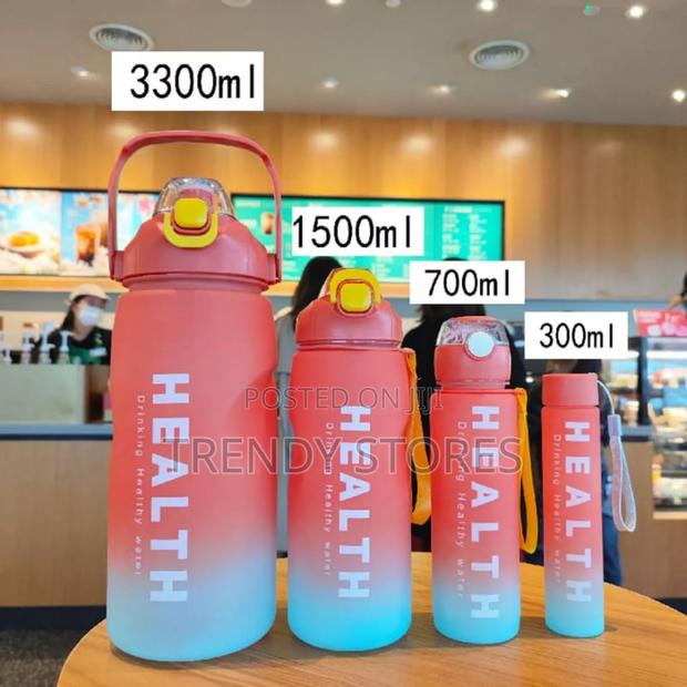 4 In 1 Plastic Motivational Bottle Set - main view