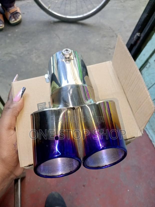 Exhaust Tail End Pipe With Double Outlet - main view