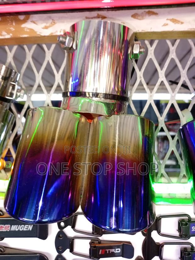 Exhaust Tail End Pipe With Double Outlet - thumbnail 2