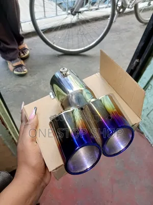 Half Burnt Stainless Steel Exhaust End Tip