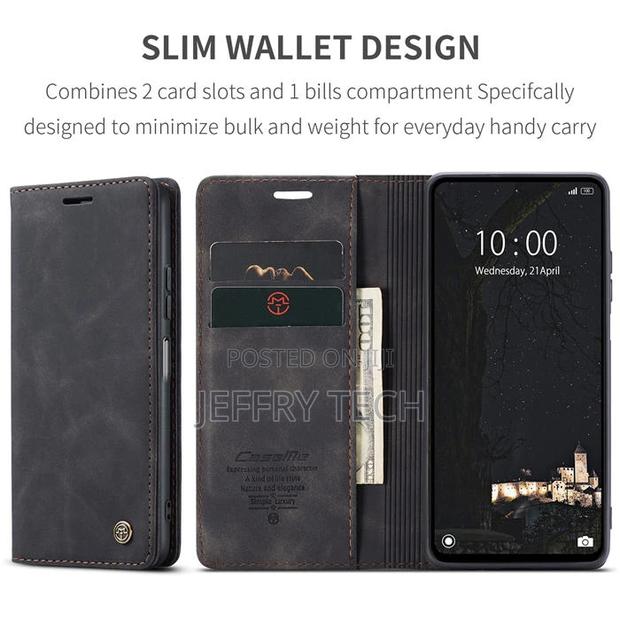 Xiaomi Redmi Note 12 4G Wallet Suede Leather Case Black - thumbnail 2