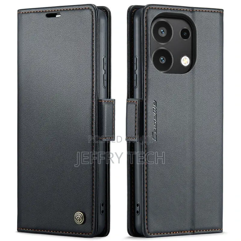 Xiaomi Redmi Note 13 4G Wallet RFID Blocking Magnetic Buckl