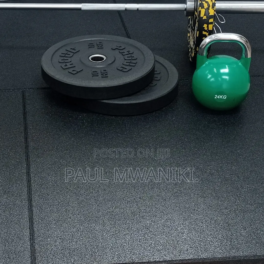 Heavy Duty Rubber Gym Mats, Total Floor Protection.