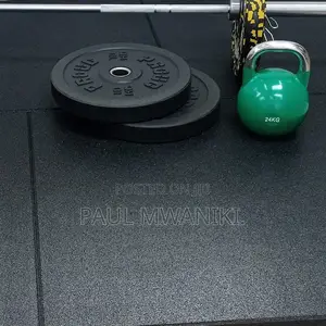 Heavy Duty Rubber Gym Mats, Total Floor Protection.