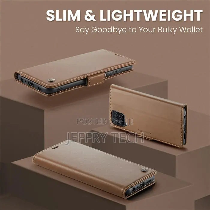 Samsung Galaxy A12 5G Wallet RFID Blocking Magnetic Buckle C
