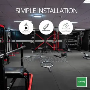 Gym Floor Tile - Rubber Heavy Duty Gym Flooring Mats