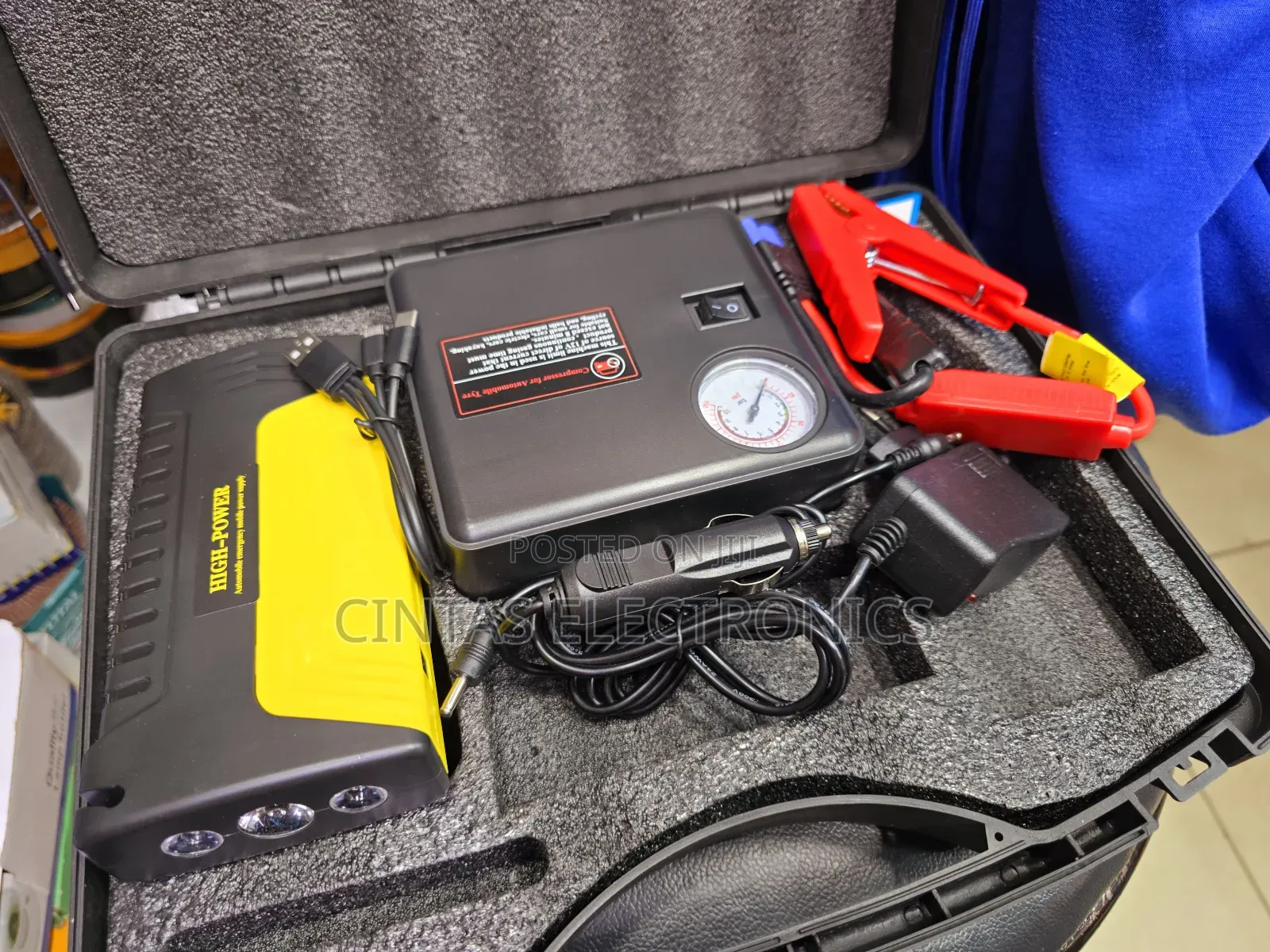 Car Tire Inflator and Jumpstarter
