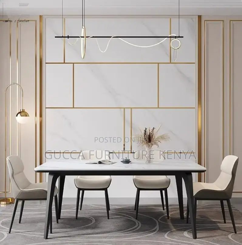 Dining Tables:4-Seater Ceramic Dining Set