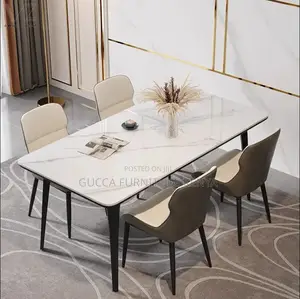 Dining Tables:4-Seater Ceramic Dining Set