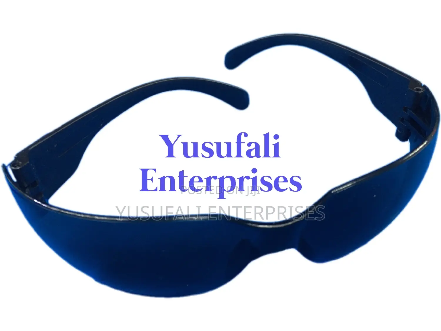 Dark Safety Spectacles (Black Glasses) For Eye Protection.