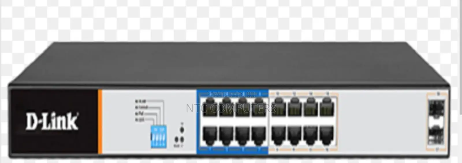 D-Link DGS-F1210-18ps-E 16-Port Gigabit> Long Range 250m Poe