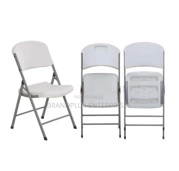 White Foldable Chair - main view