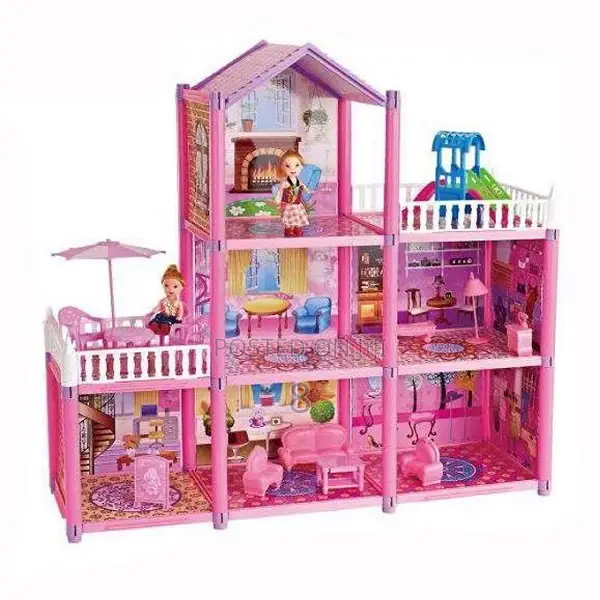 374-Piece Dollhouse – Ultimate Building and Decorating Fun