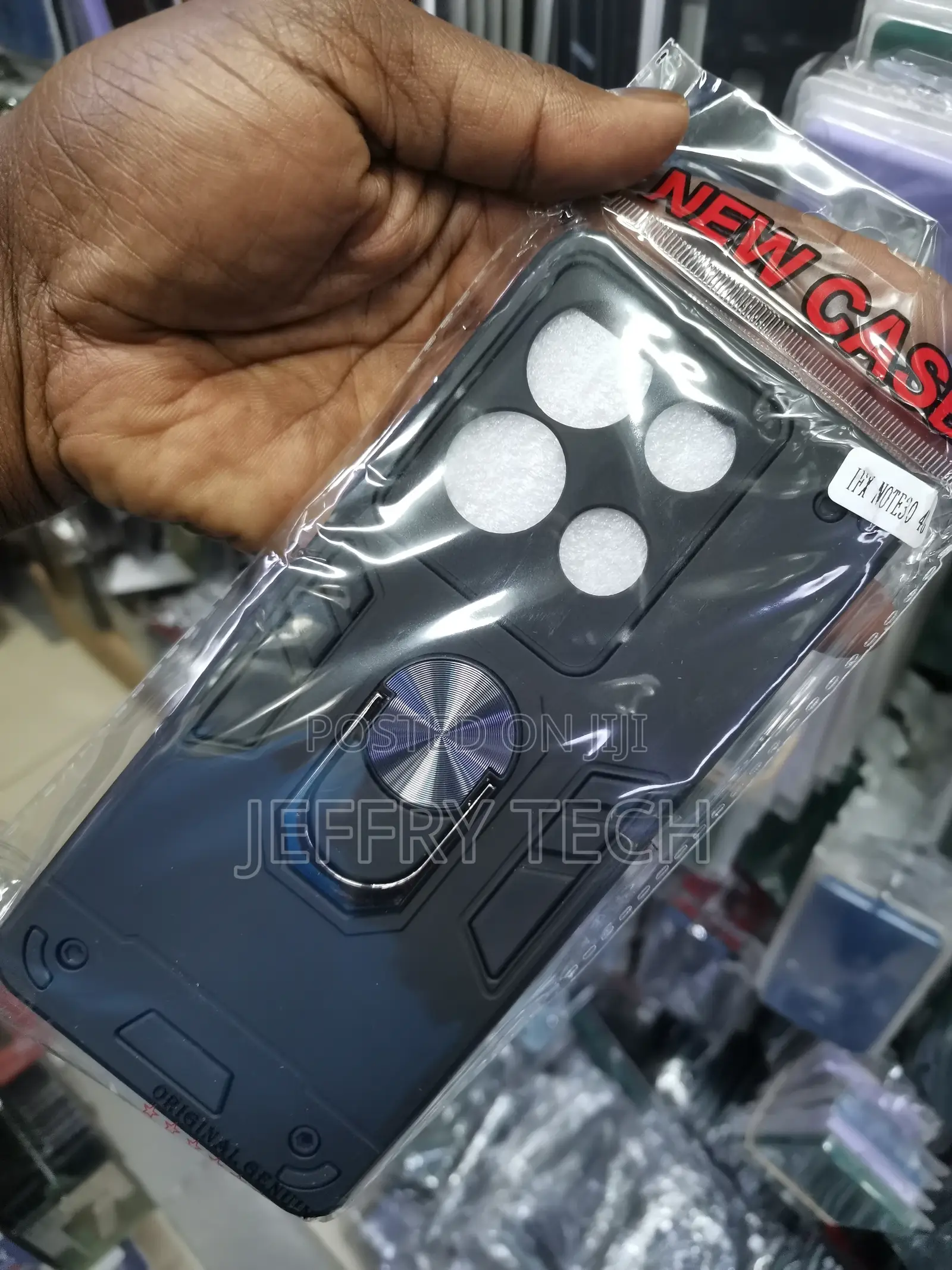 Case for Infinix Note 30 4G With Metal Ring Stand Holder