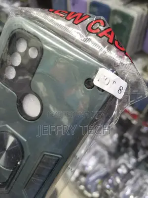 Back Case Cover for Infinix Hot 8 With a Ring Stand