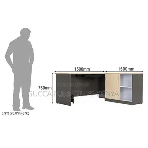 Clerical Desking:1200mm L-Shaped Computer Executive Desk