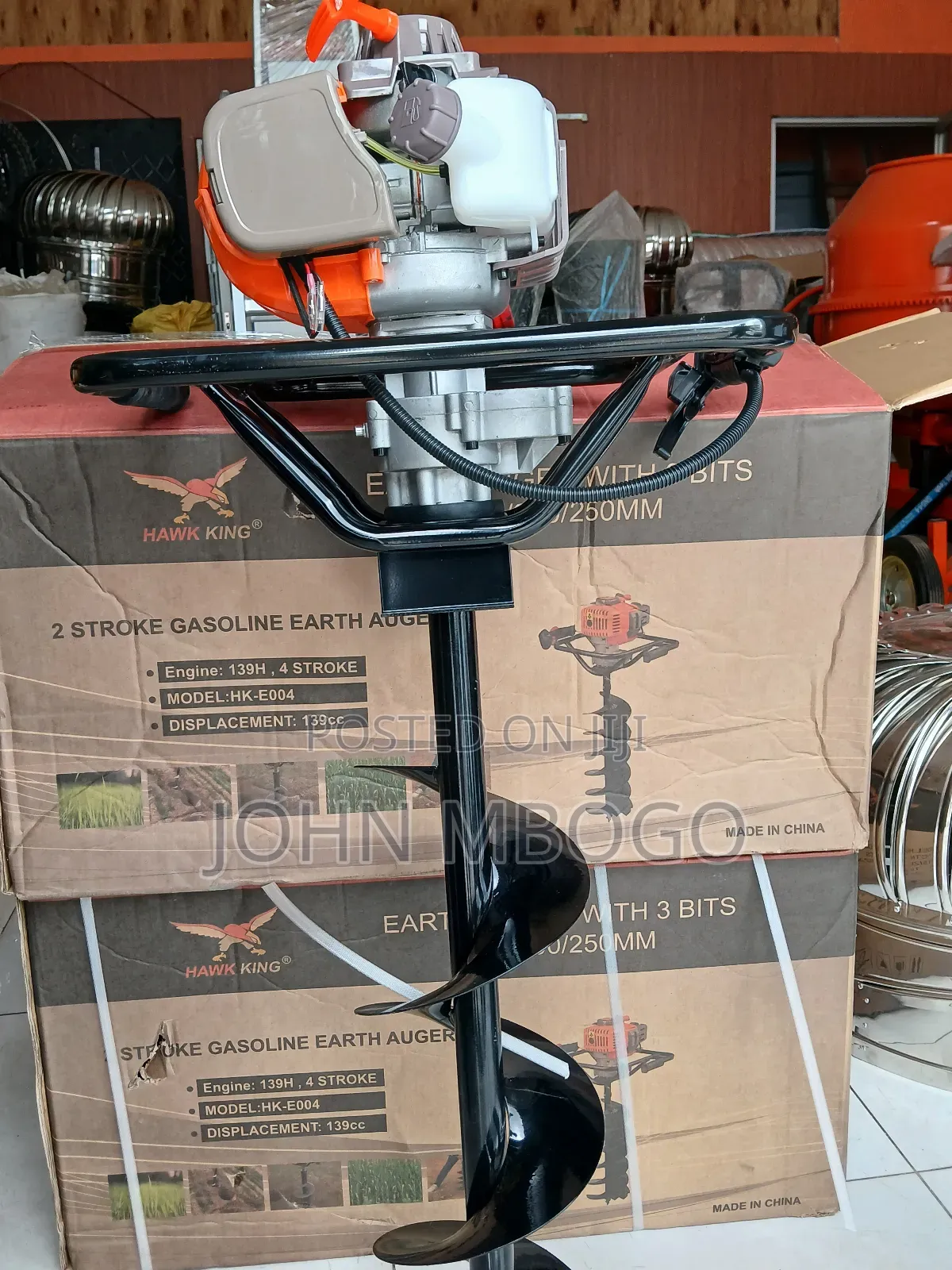 Earth Auger Machine , 3 Bit .