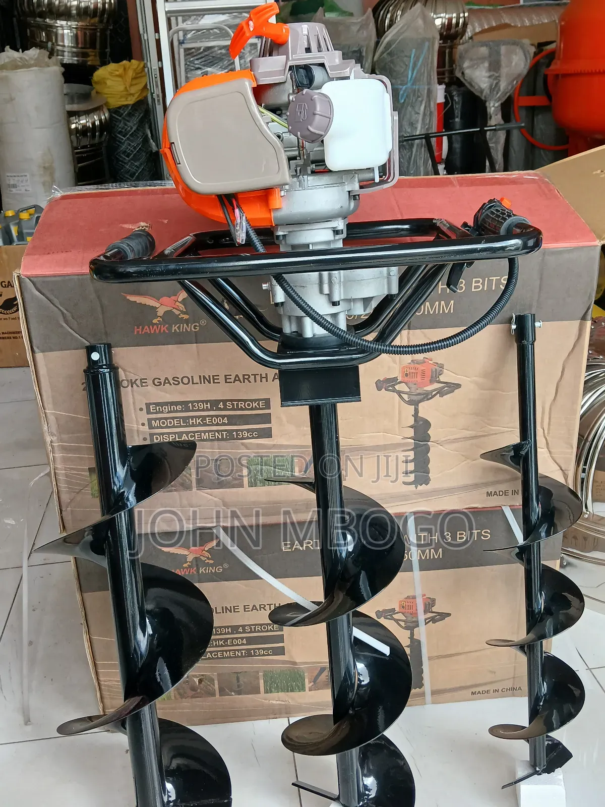 4 Stroke Earth Auger Machine