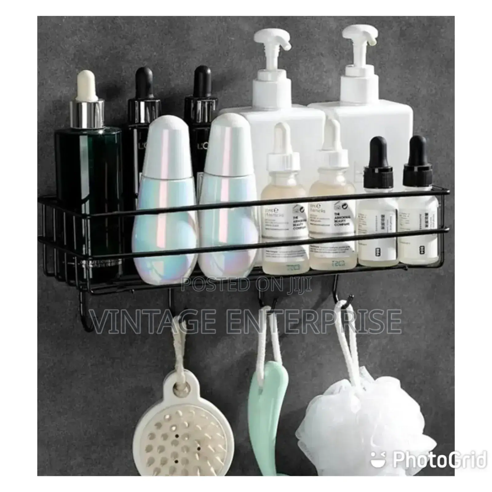 Bathroom Organizer With Hooks**