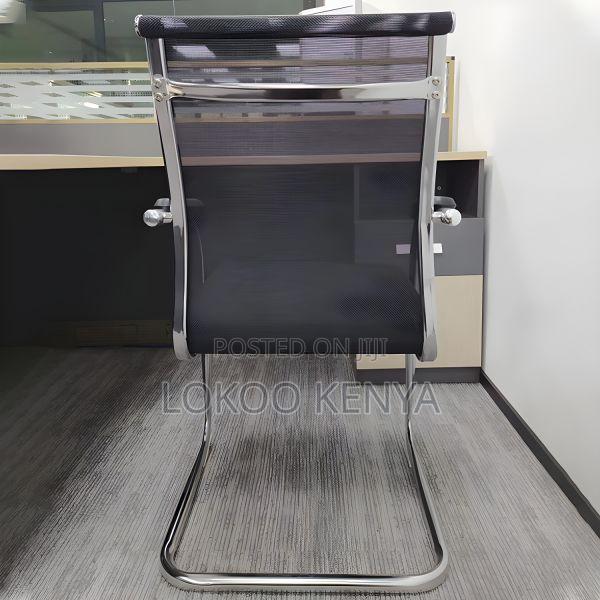 Office Chairs: Cantilever Mesh Back Conference Office Seat - thumbnail 3