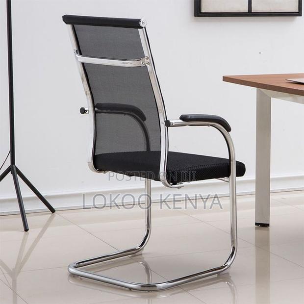 Office Chairs: Cantilever Mesh Back Conference Office Seat - thumbnail 4
