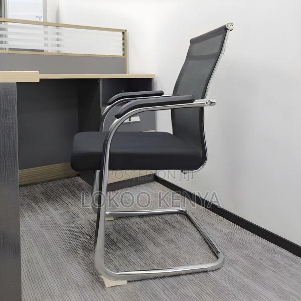 Office Chairs: Cantilever Mesh Back Conference Office Seat - thumbnail 6