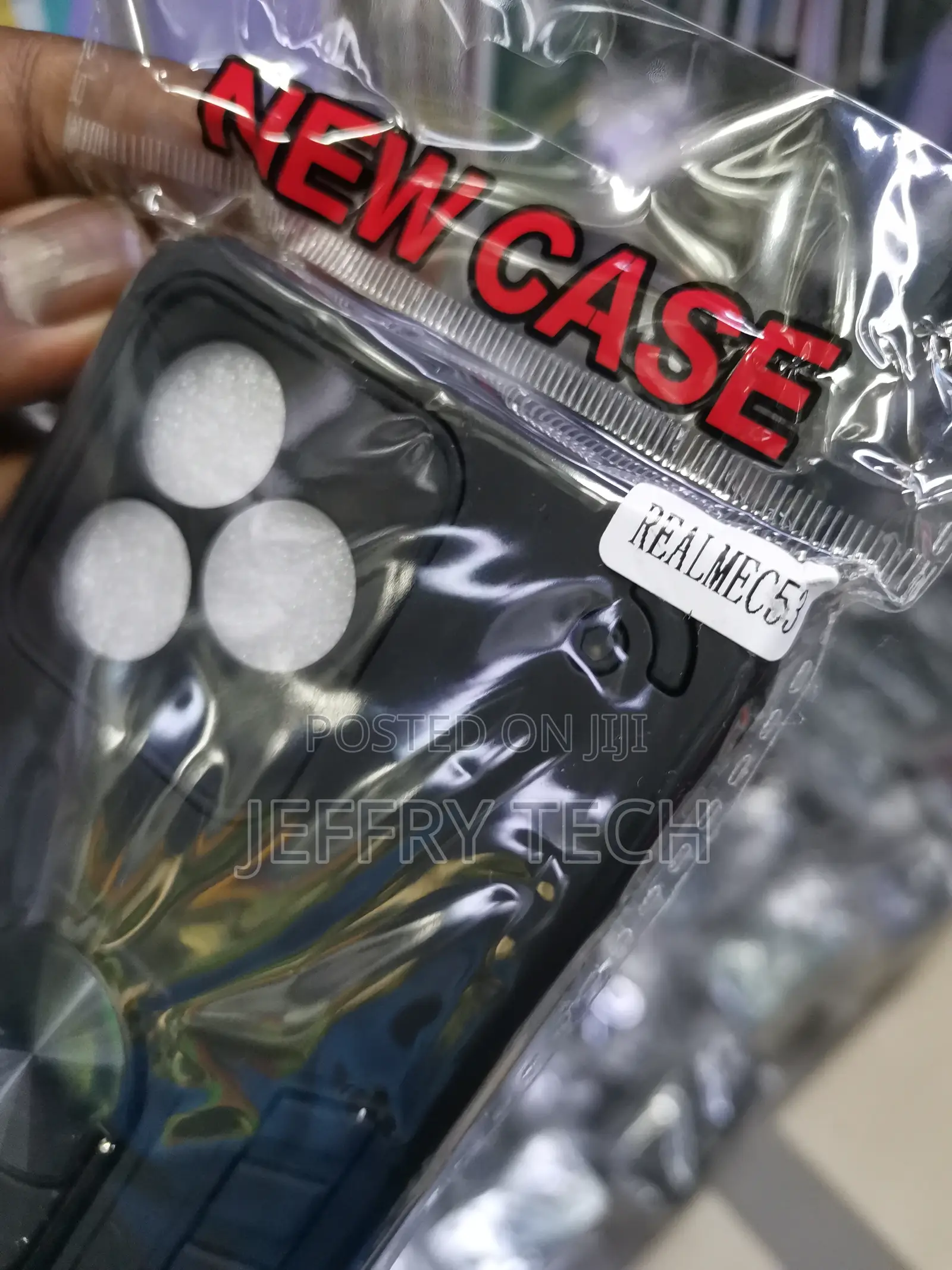 Hard Back Cover for Realme C53 Ring Holder Kickstand