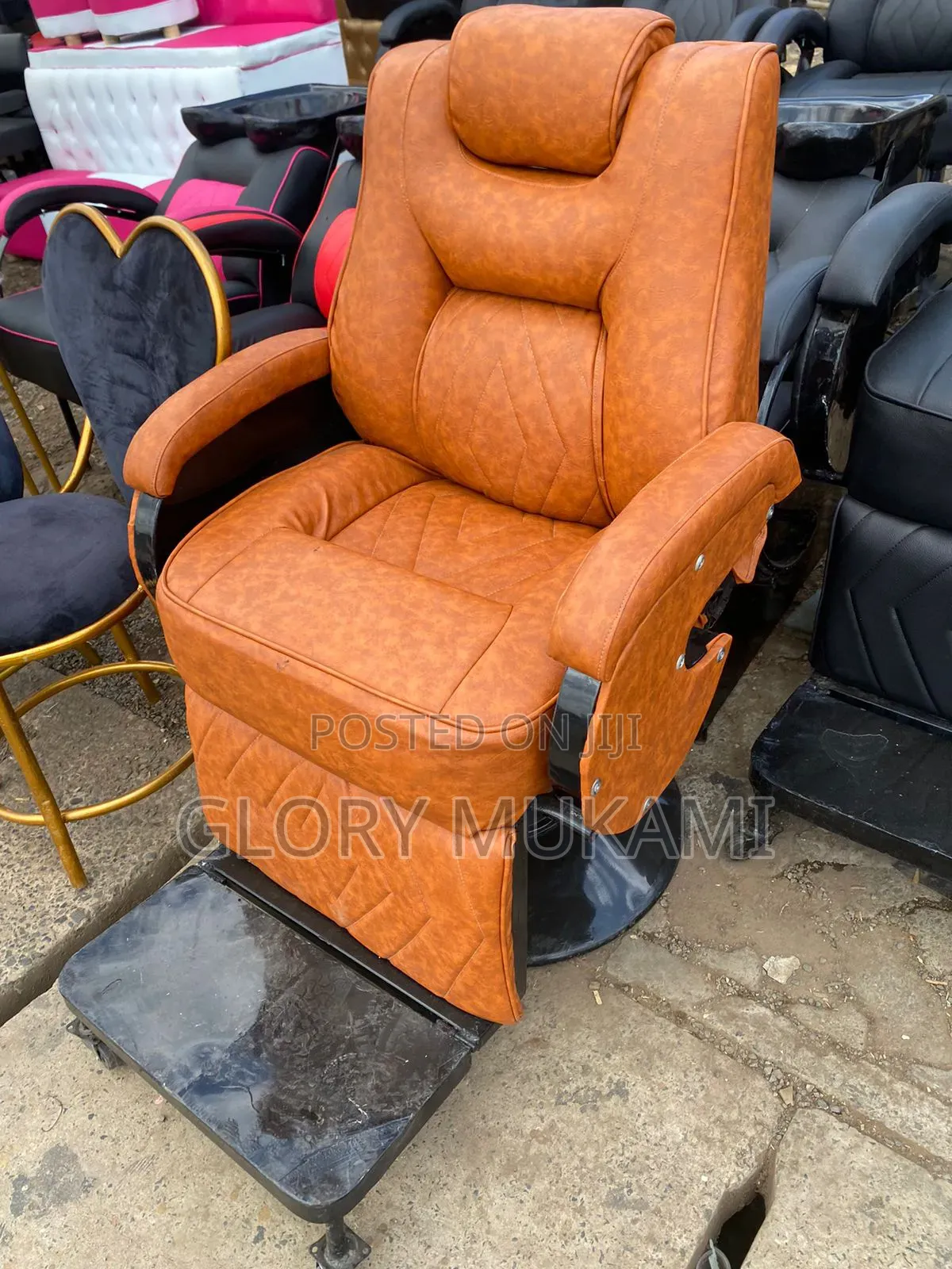 Brown Barber Chairs