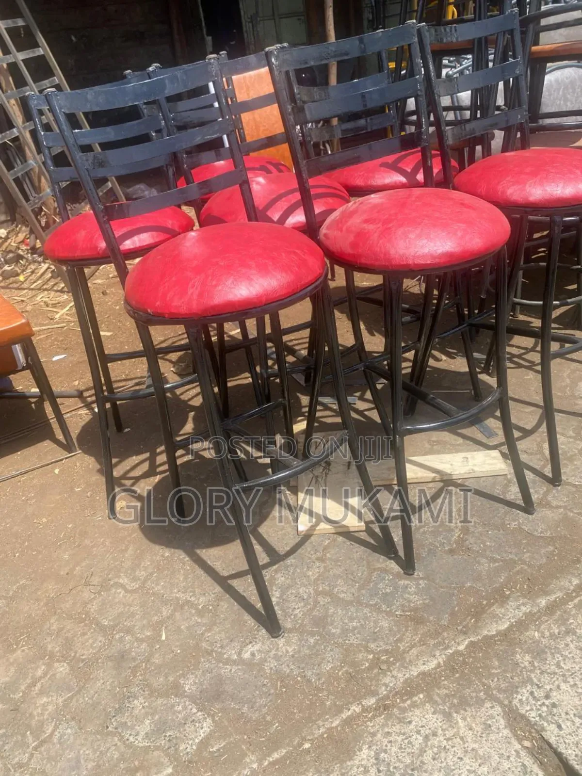 Red High Sinatabu Chairs