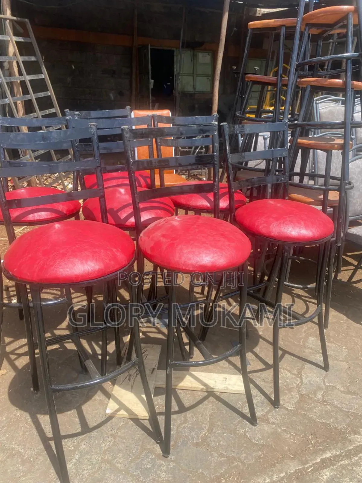 Red High Sinatabu Chairs