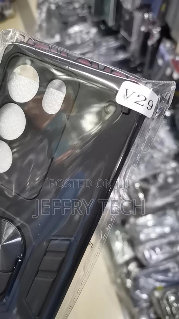 Vivo V29 Premium Military Grade Hard Back Ring Case - thumbnail 2