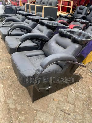 Black Leather Salon Sink - thumbnail 2