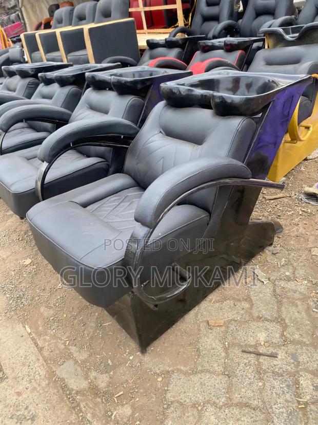 Black Leather Salon Sink - thumbnail 3