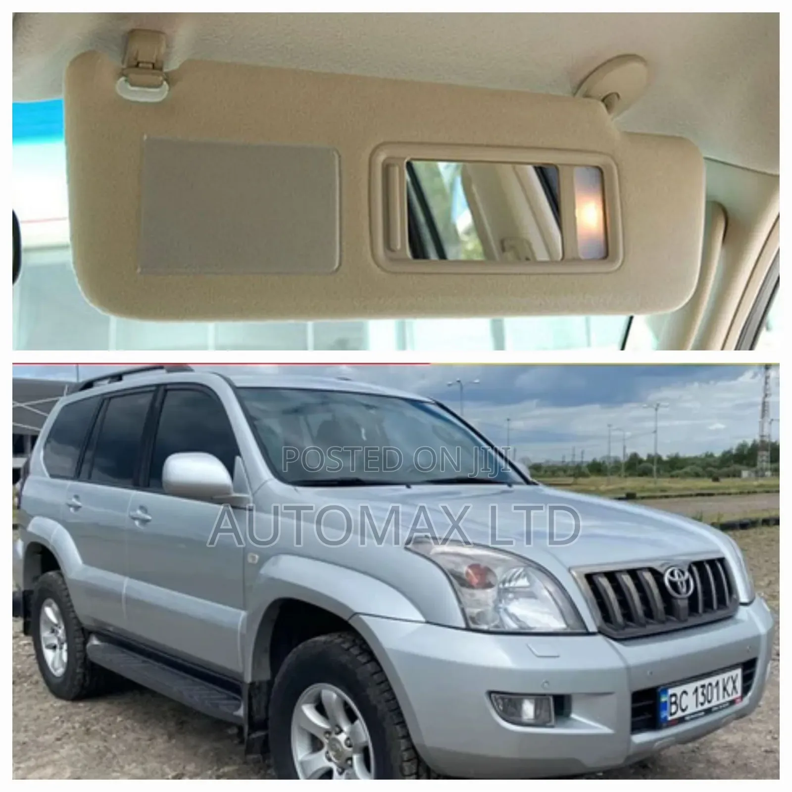 Sun Visor With Lamp for Toyota Land Cruiser, J120