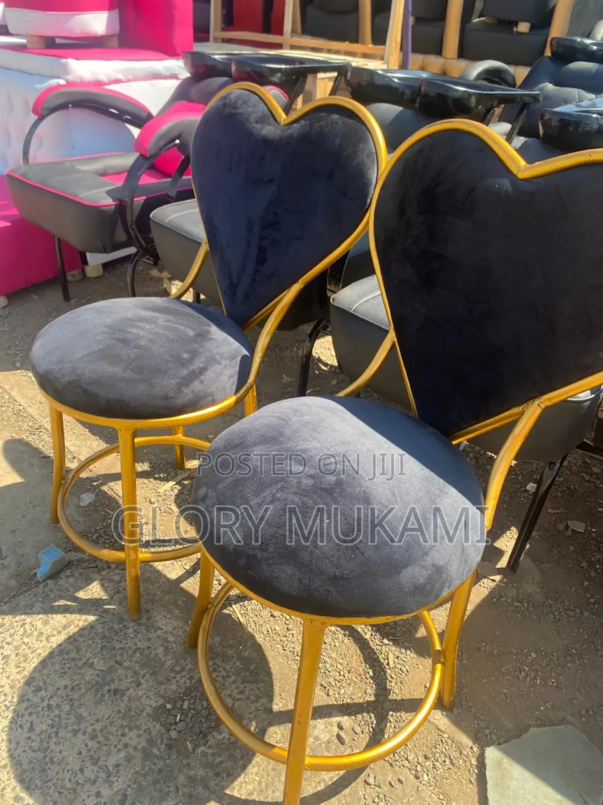 Black Love Styling Chair