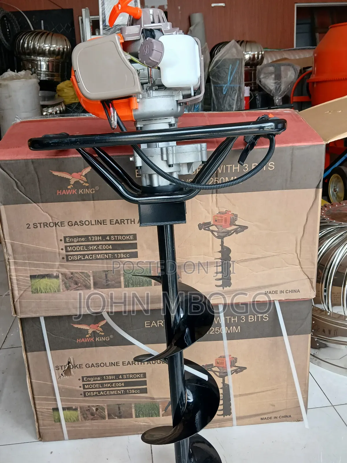 Earth Auger Drill , 4- Stroke