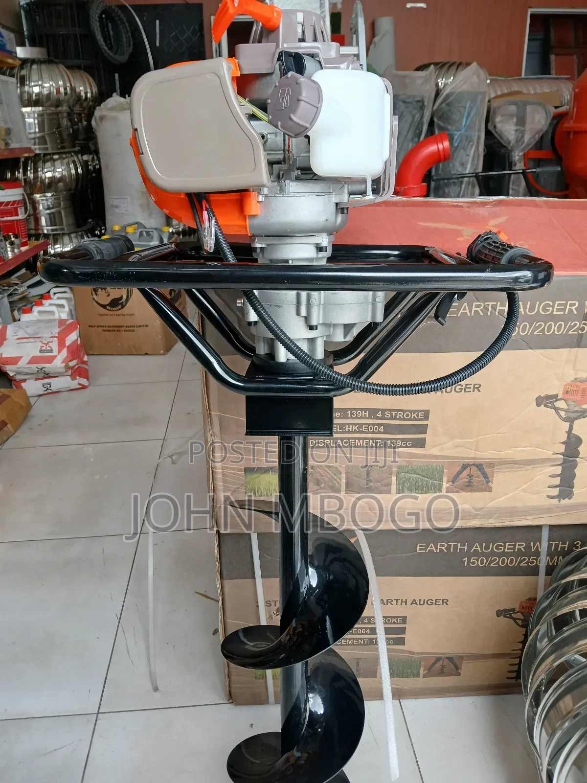 Earth Auger Drill , 4- Stroke