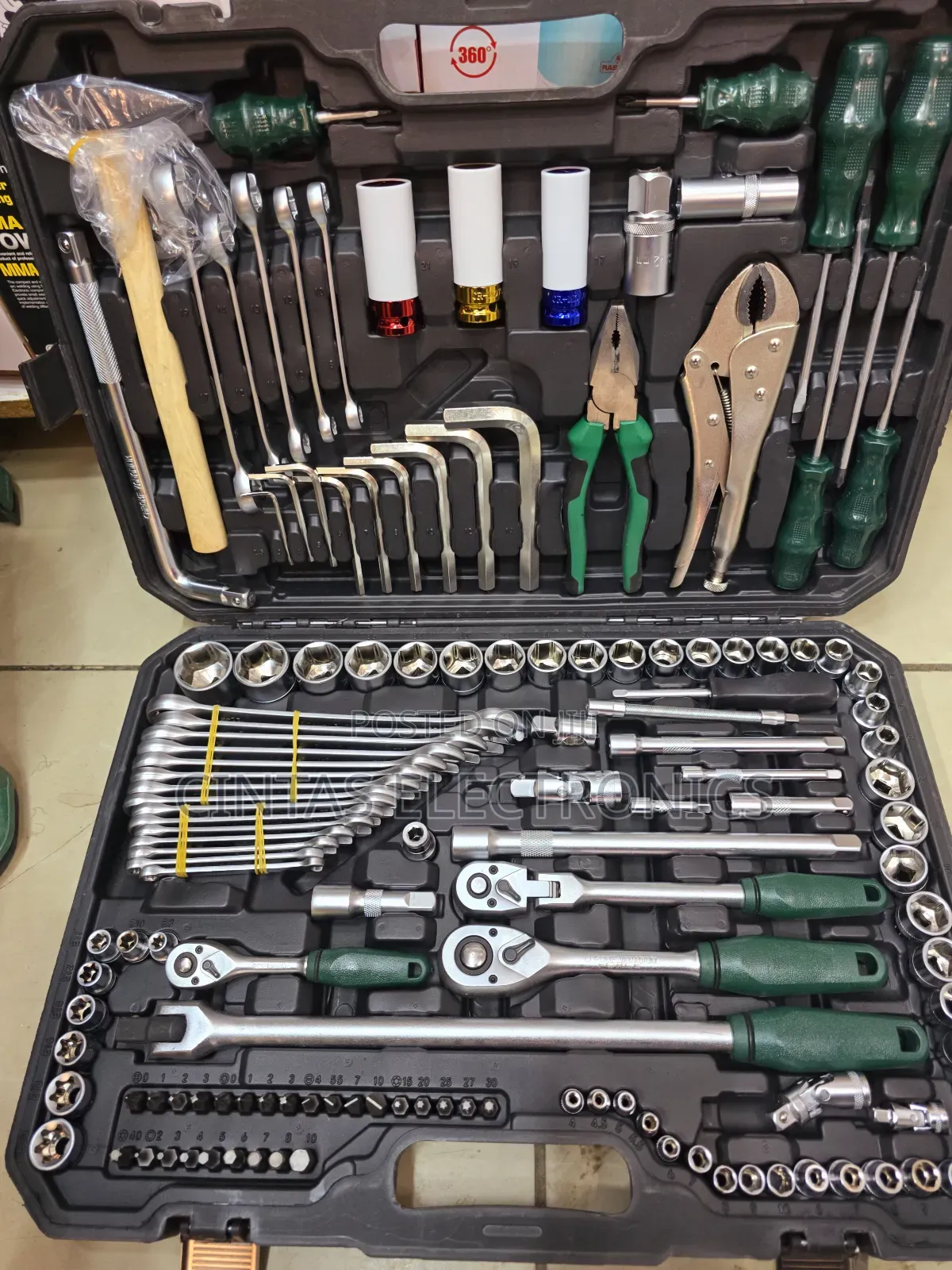 New 142pc Vanadium Chrome Rachet Wrench