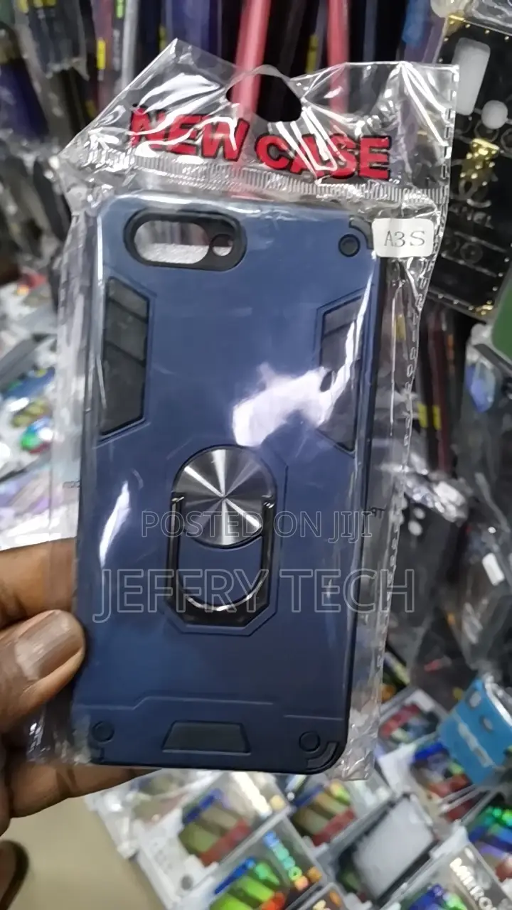 Oppo A3s Case Ring-Stand Car Holder, Shockproof