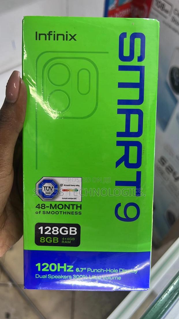 New Infinix Smart 9 128 GB Black - thumbnail 2