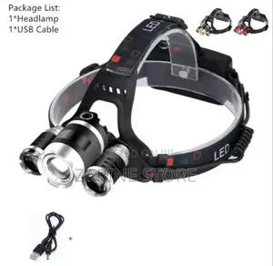 Rotary Zoom Headlights Which Uses 18850 Rechargeable Battery