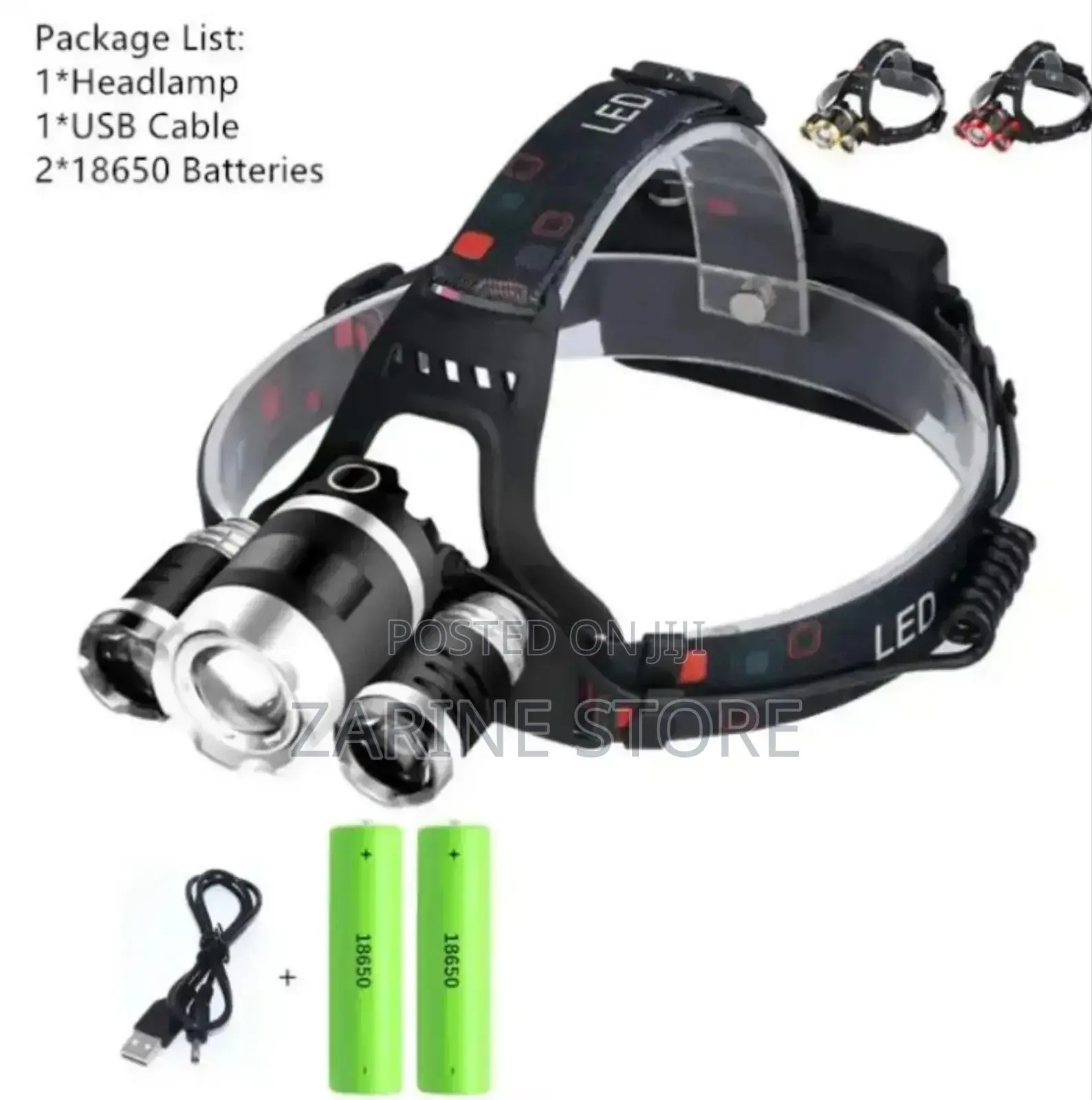 Headlamp With Zooming Light, Camping Headlight