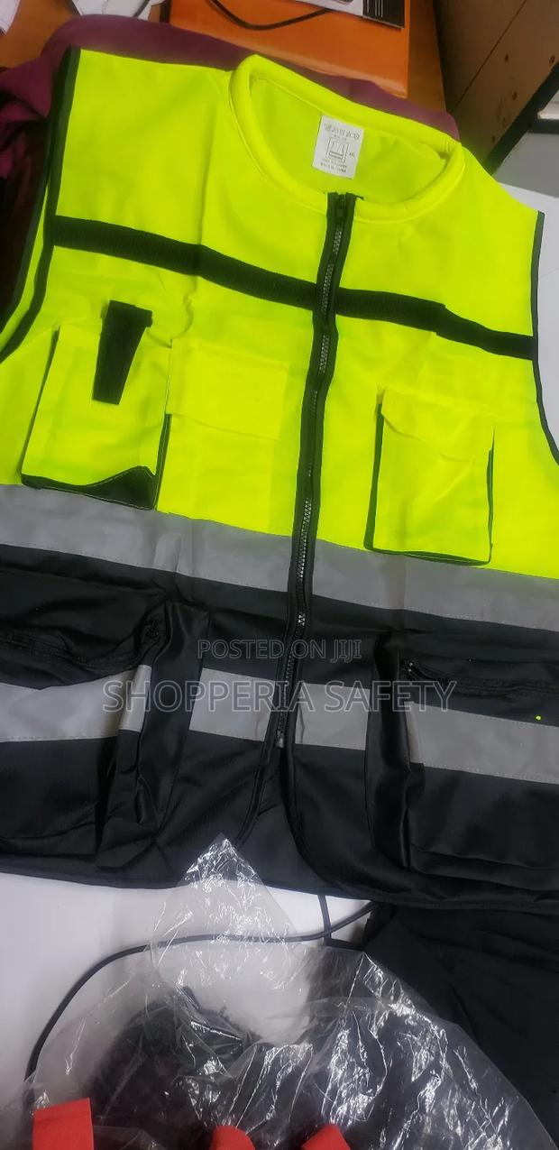 Multicoloured Reflector Vests Long Zip - main view