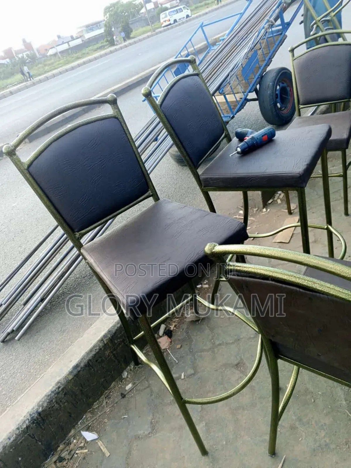 Brown Restaurants and Bar High Chairs