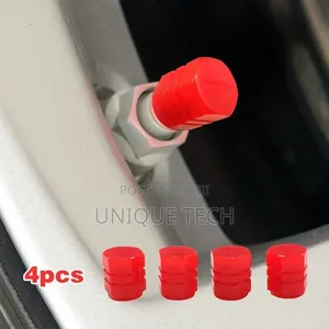 Night Vision Luminous Tire Valve Caps (4-pack)Red