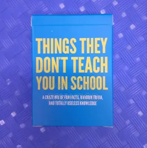 Things They Don T Teach You in School Card Game.