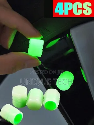 Reflective Valve Caps For Nighttime Tire Glow - Pack Of 4