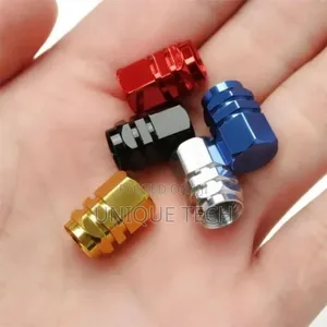 Metallic Nozzle,Valves Cap- 4 Pack,Red,Blue,Purple,Pink