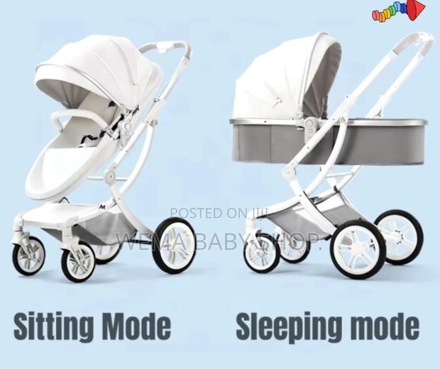 2 in 1 Executive Eggshell Shaped Baby Stroller/Pram - thumbnail 3